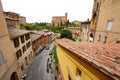 Aerial cityscape of the historic city of Siena, Tuscany, Italy Royalty Free Stock Photo