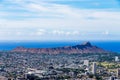 Aerial view of Honolulu, Oahu, USA Royalty Free Stock Photo