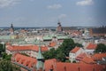 Aerial Cityscape of Krakow with Traditional Rooftops Royalty Free Stock Photo