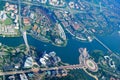 Aerial cityscape, Malaysia Royalty Free Stock Photo