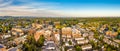 Aerial cityscape of Morristown, New Jersey