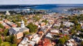 Aerial Panoramic View Annapolis Maryland State House Capital City Royalty Free Stock Photo
