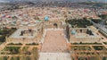 Aerial cityscape The Registan Square is the best place to discover the old Uzbek architecture and to enjoy the great Royalty Free Stock Photo