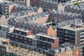 Aerial cityscape residential area of The Hague, The Netherlands