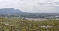 aerial cityscape with southern neighborhoods, from Silver Mine, Cape Town