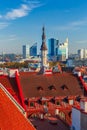 Aerial cityscape of Tallinn, Estonia Royalty Free Stock Photo