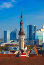 Aerial cityscape of Tallinn, Estonia Royalty Free Stock Photo