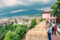 Aerial cityscape view of Bursa city center in Bursa,Turkey