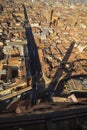 Aerial cityscape view from `Due torri` or two towers, Bologna Royalty Free Stock Photo