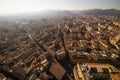Aerial cityscape view from `Due torri` or two towers, Bologna Royalty Free Stock Photo