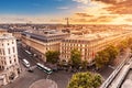 cityscape view of Paris skyline with Eiffel tower and rooftops. Travel destinations in France Royalty Free Stock Photo