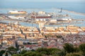 Cityscape view on Sete village in the south of France Royalty Free Stock Photo