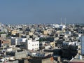 Aerial cityscape view to Hudaydah city, Yemen