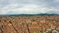 Aerial cityscape view from two towers, Bologna, Italy Royalty Free Stock Photo