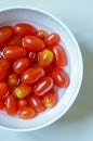 Bowl of fresh red cherry tomatoes
