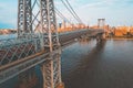 Aerial close up view of the George Washington Bridge Royalty Free Stock Photo