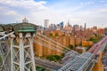 Aerial close up view of the George Washington Bridge Royalty Free Stock Photo