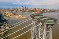 Aerial close up view of the George Washington Bridge Royalty Free Stock Photo