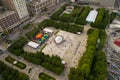 Aerial Cloud Gate Chicago Royalty Free Stock Photo