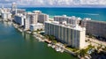 Aerial Collins Avenue Miami Beach Royalty Free Stock Photo