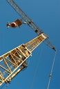 Aerial construction crane