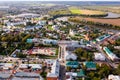 View from drone on Kolomna Kremlin in summer, Russia Royalty Free Stock Photo