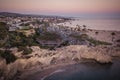 Aerial of Corona Del Mar Beach. Royalty Free Stock Photo