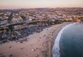 Aerial of Corona Del Mar Beach. Royalty Free Stock Photo