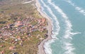 Aerial and costal view of old (gammel) Skagen,Denmark.