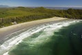 Aerial of Cox Bay, Vancouver Island, BC, Canada Royalty Free Stock Photo