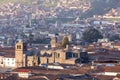 Aerial Cusco city view on Plaza de Armas, Peru Royalty Free Stock Photo