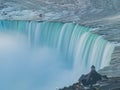 Aerial dawn view of the Table Rock Welcome Centre of the beautiful Horseshoe Falls