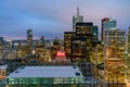 Aerial dawn view of the Toronto downtown cityscape