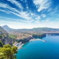 Aerial daytime view of Sorrento, Amalfi coast, Italy