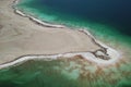 Aerial detail of Dead Sea