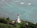 Aerial of Diamond Head Lighthouse Royalty Free Stock Photo