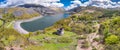 Aerial of Dolbadarn Castle at Llanberis in Snowdonia National Park in Wales