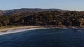 Aerial Dolly back at coast of Quintay, Chile