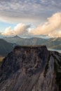 Aerial Dreamy Mountain Landscape of British Columbia Royalty Free Stock Photo