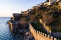 Alanya, Old shipyard and Alanya Castle.