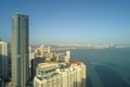 Aerial image of Brickell Panorama Tower tallest skyscraper Miami