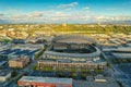 Aerial drone image of Safeco Field Seattle