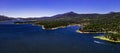 Aerial, Drone Landscape Over Big Bear Lake, California