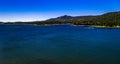 Aerial, Drone Landscape Over Big Bear Lake, California Royalty Free Stock Photo