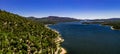 Aerial, Drone Landscape Over Big Bear Lake, California Royalty Free Stock Photo