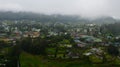 Aerial drone of Nuwara Eliya town in the mountainous province. Sri Lanka. Royalty Free Stock Photo