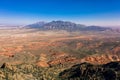 Aerial drone panorama - Beautiful Henry Mountains in the Utah desert.