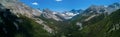 Aerial Drone Panorama - Colorado Rocky Mountains, Sangre de Cristo Range Royalty Free Stock Photo