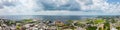 Aerial drone panorama Pensacola Florida bay view