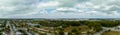 Aerial drone photo of Amelia Earhart Park and Opa Locka Executive Airport